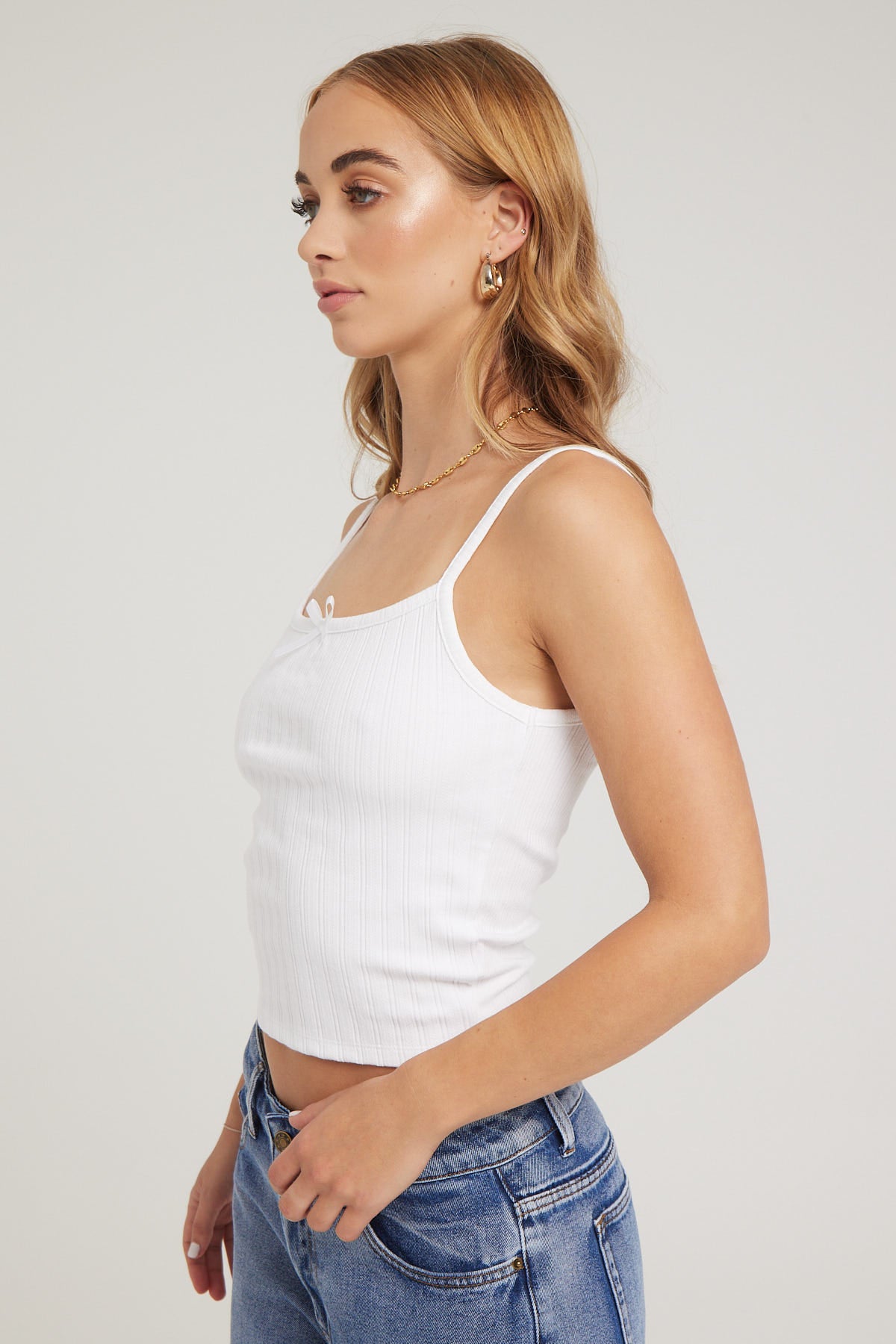 All About Eve Caprice Tank White