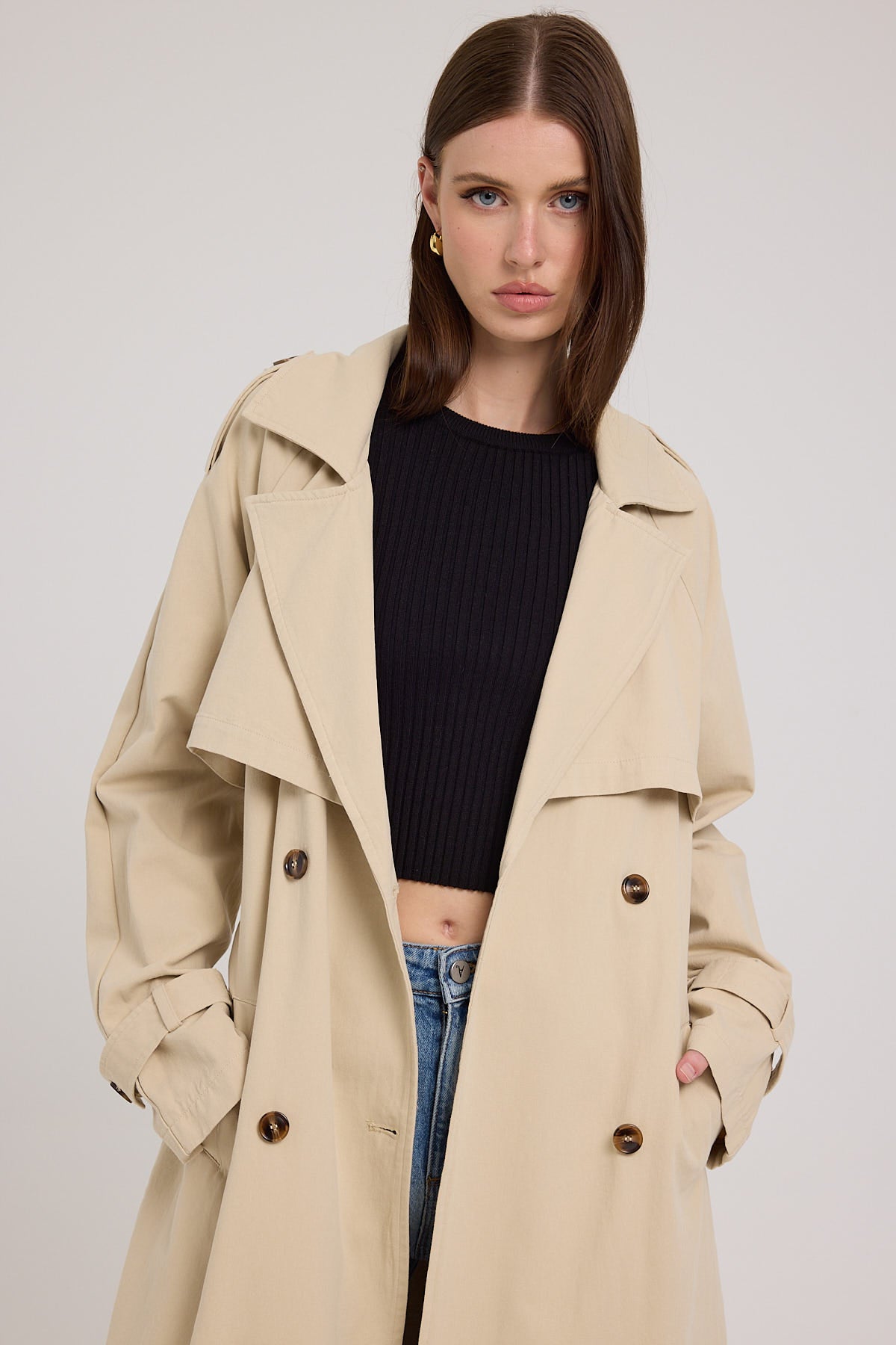 All About Eve Eve Trench Coat Tan