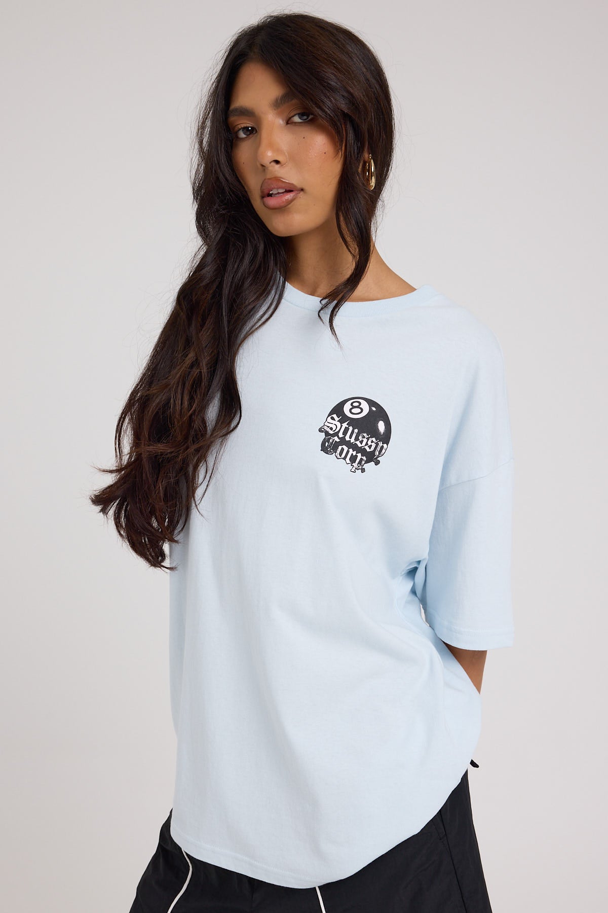 Stussy 8 Ball Corp Relaxed Tee Ice Blue – Universal Store