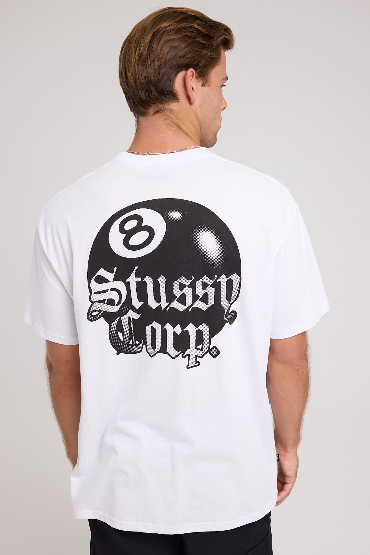 Stussy 8 Ball Corp SS Tee White WHITE