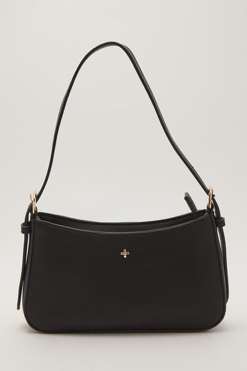 Peta + Jain Lilu Shoulder Bag Black Pebble/Gold