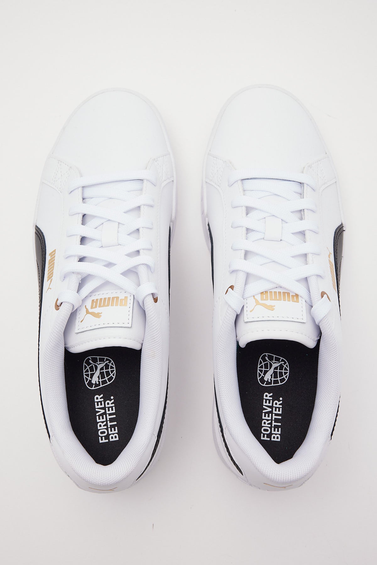 Puma Karmen Wedge Sneaker Puma White Black Gold