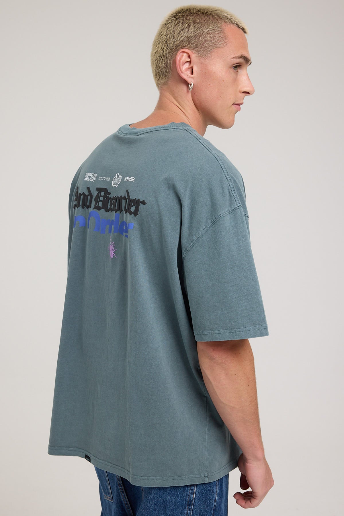 thrills Mens Nature'S Takeover Oversized T Shirt (Shroom) main image 0