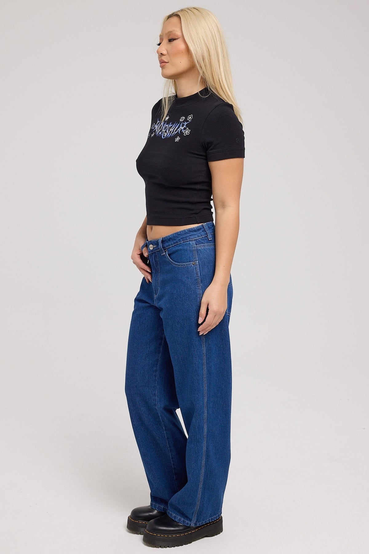 Worship Sloucher Jean Dark Electric Blue – Universal Store