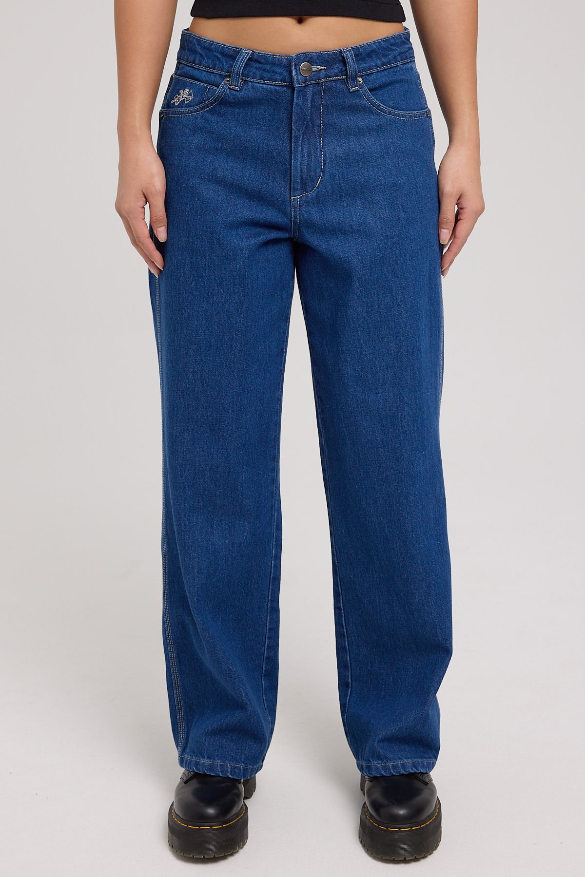 Worship Sloucher Jean Dark Electric Blue – Universal Store