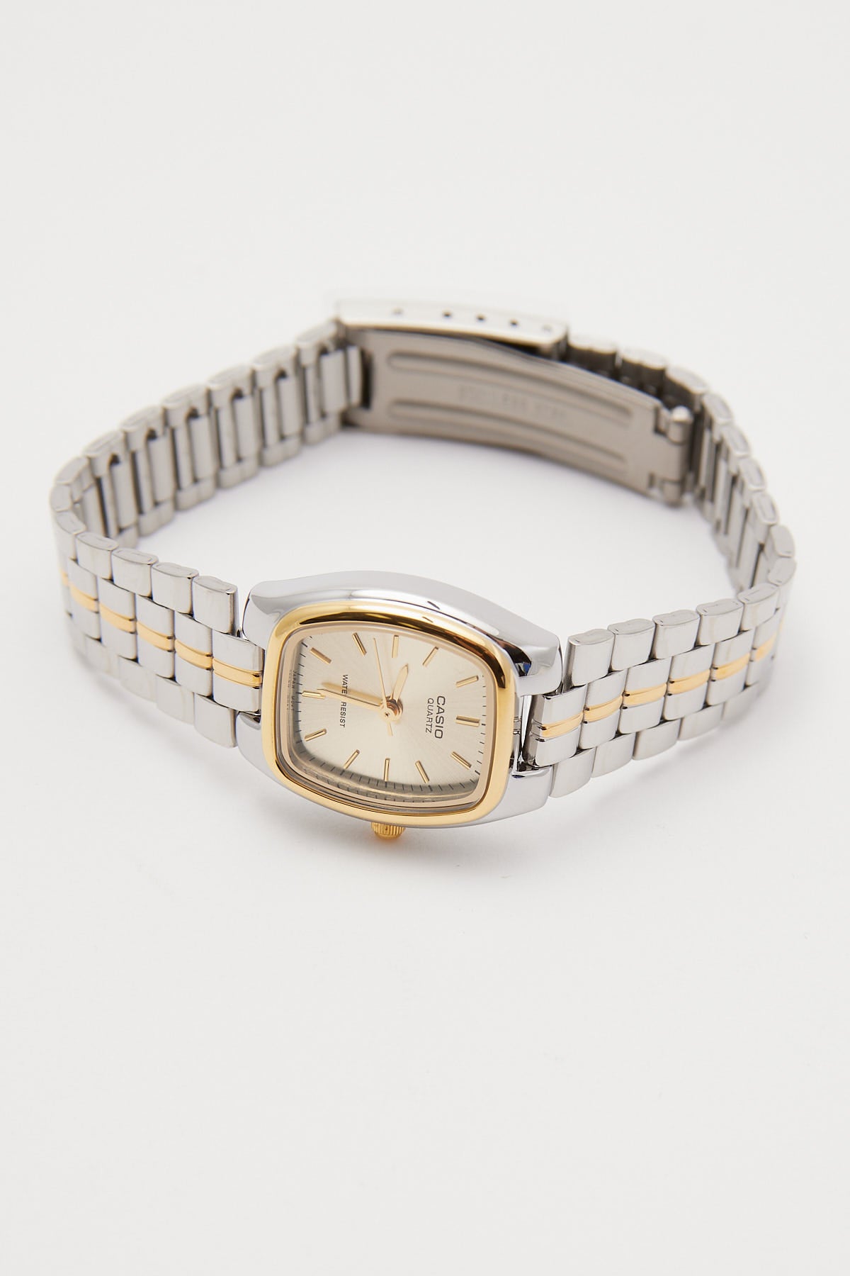 Casio LTP1169G-9A Ladies Analogue Watch Silver/Gold Duotone