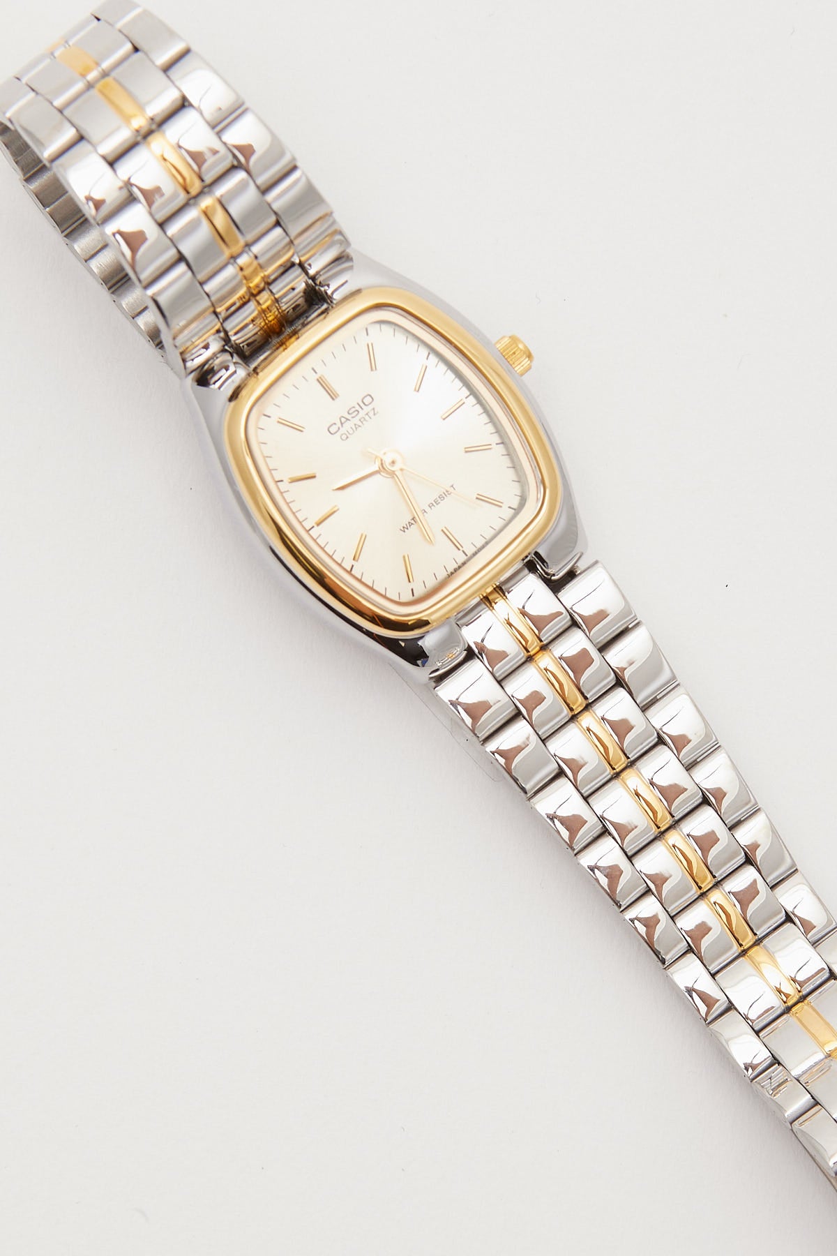 Casio LTP1169G-9A Ladies Analogue Watch Silver/Gold Duotone