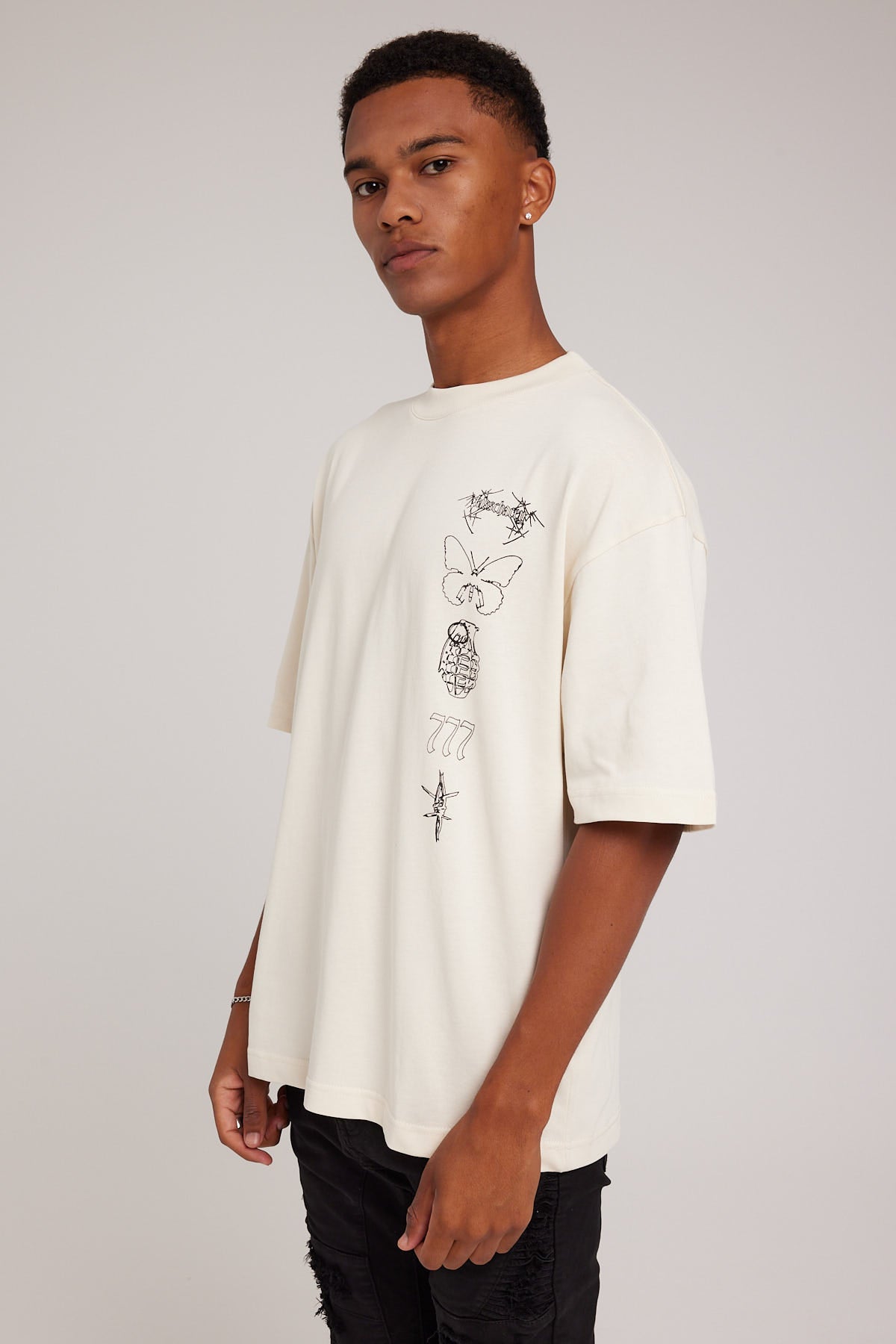 Kiss Chacey Hustler Loopback Street Tee Jet Black