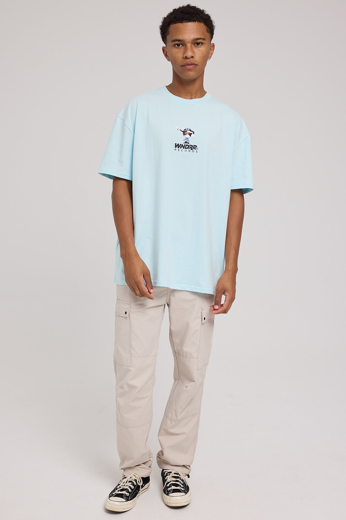 Wndrr Like That Box Fit Tee Baby Blue Baby Blue