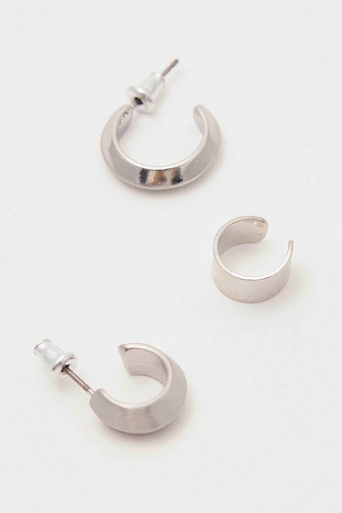 Icon Brand Tribus Earring Set Silver
