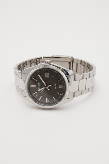 Casio MTP1302PD-1A1 Analogue Watch Silver/Black Silver