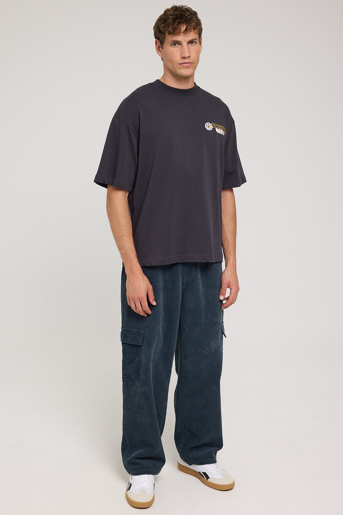 Xlarge Cargo Wide Wale EMB 91 Pant Pigment Steel