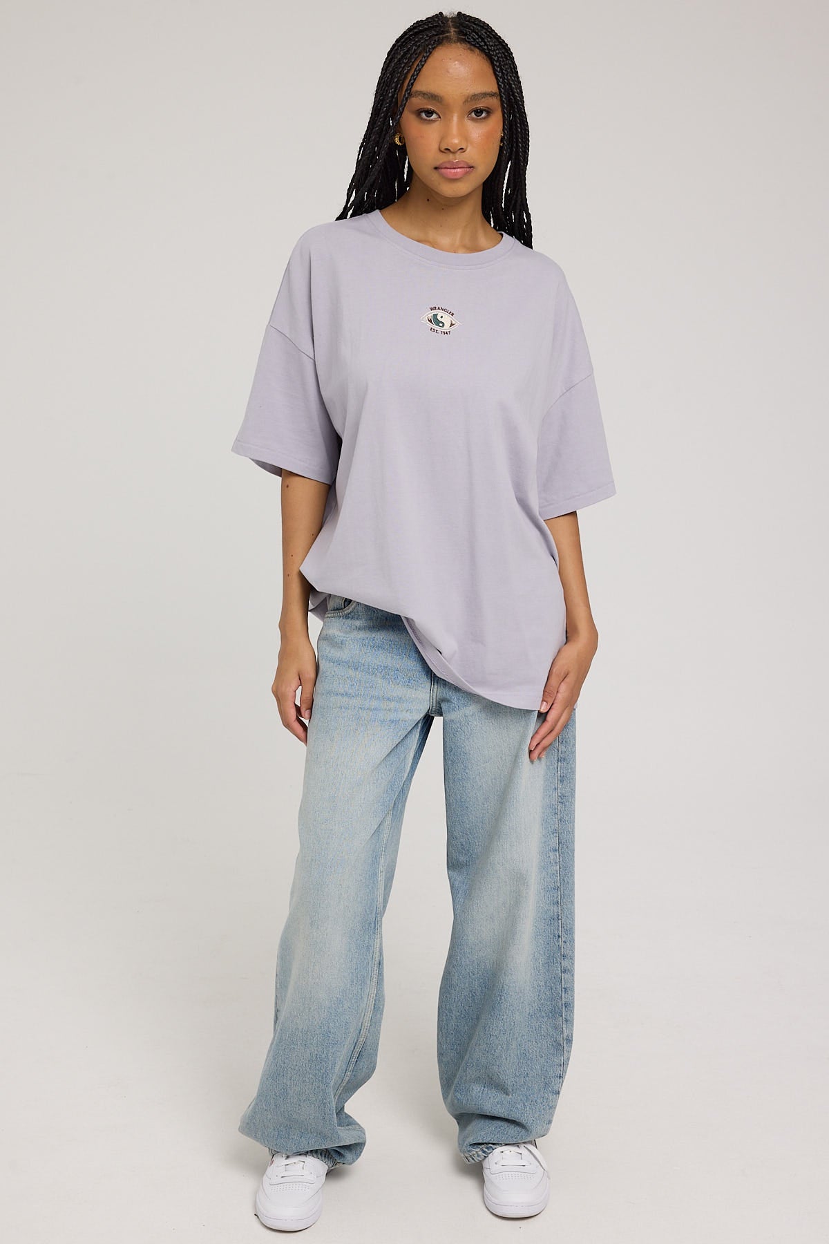 Wrangler Visions Boxy Slouch Tee Dirty Purple