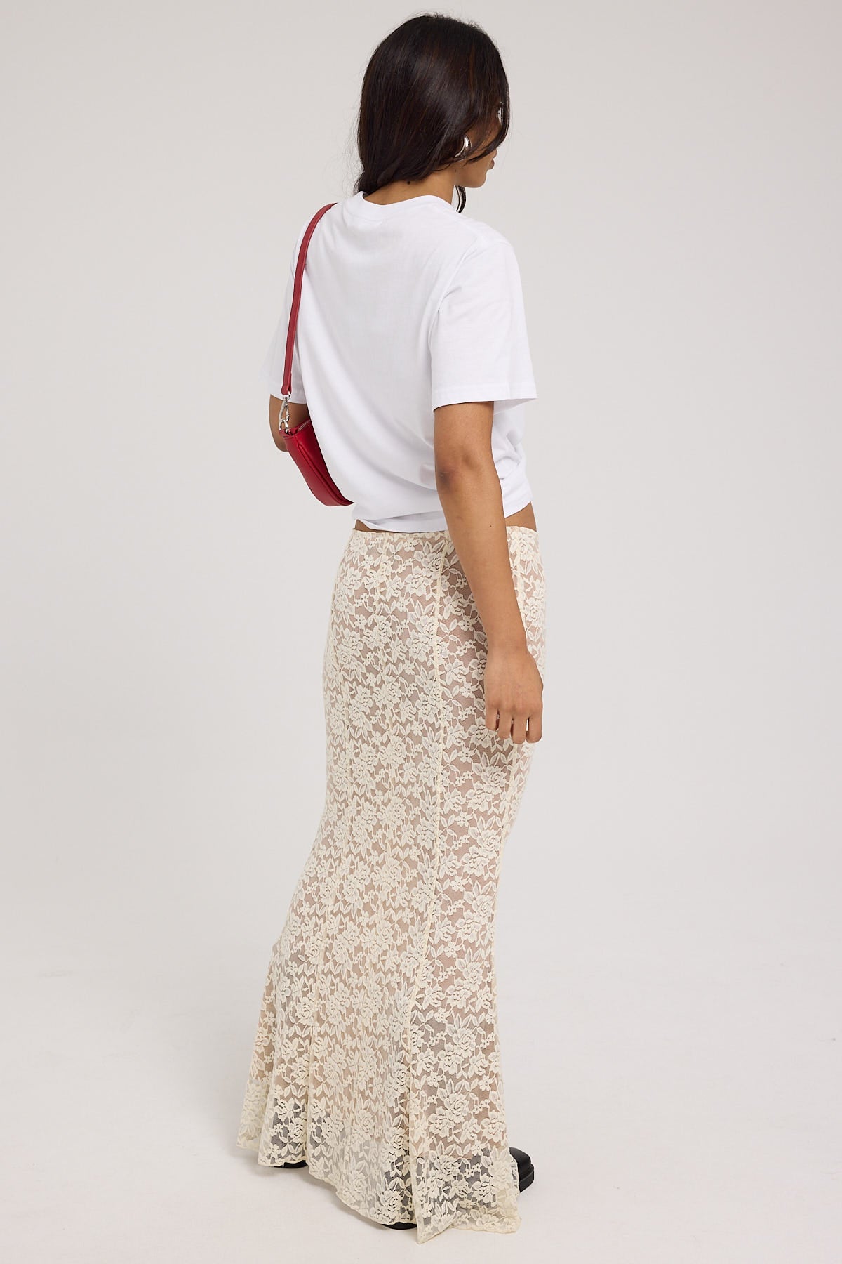 Jgr & Stn Freya Lace Maxi Skirt Off White