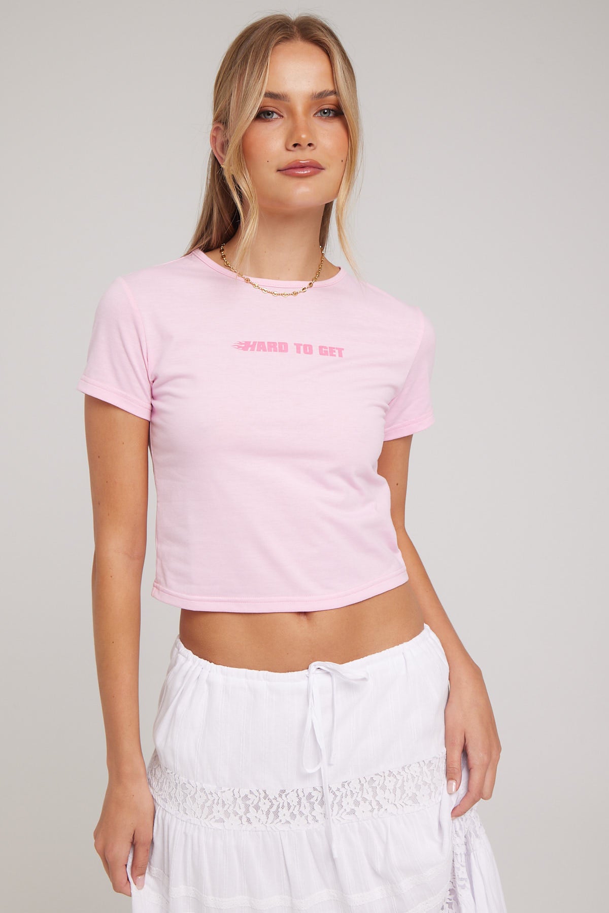 Lioness Hard To Get Tee Pink