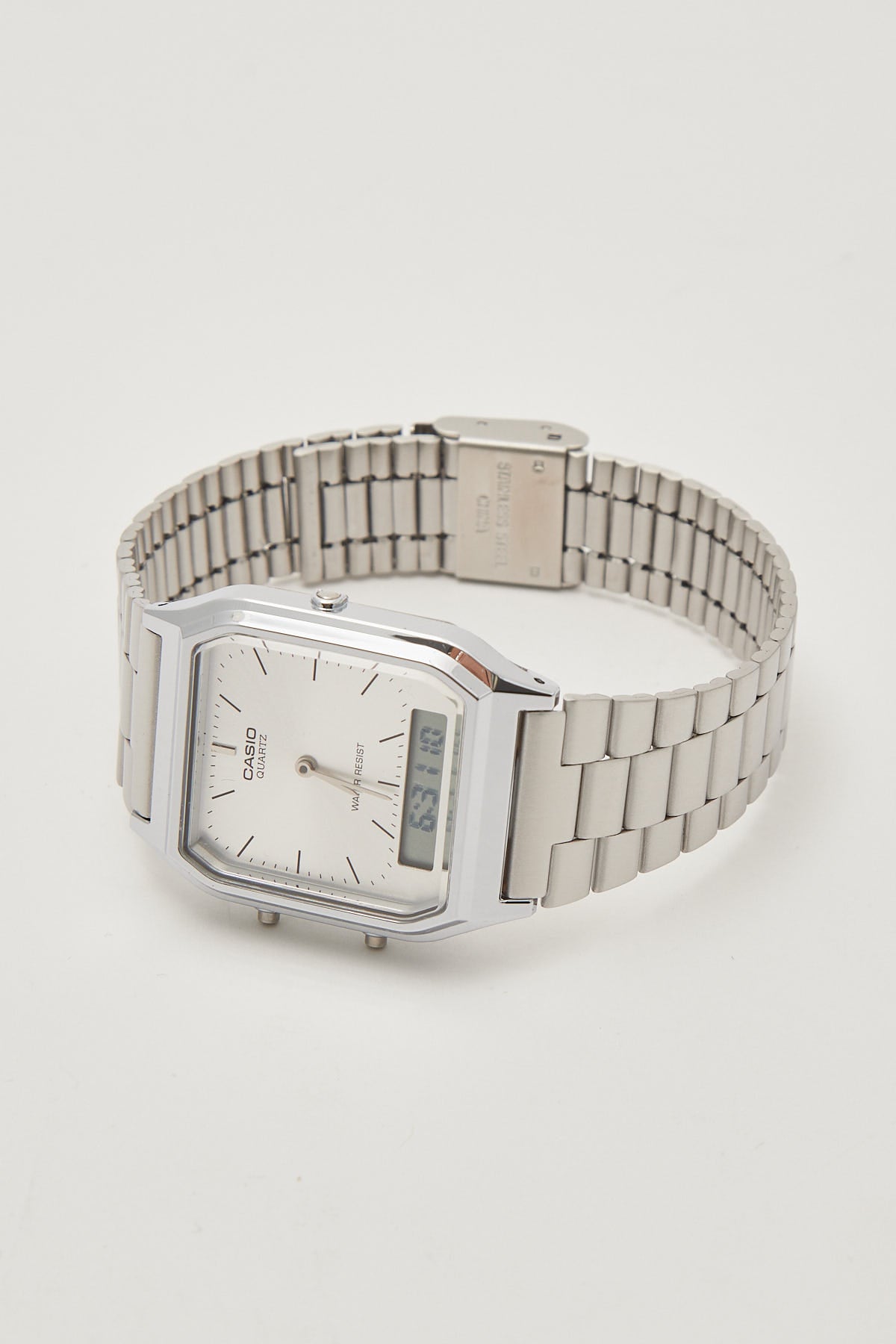 Casio AQ230A-7A Duo Watch Silver