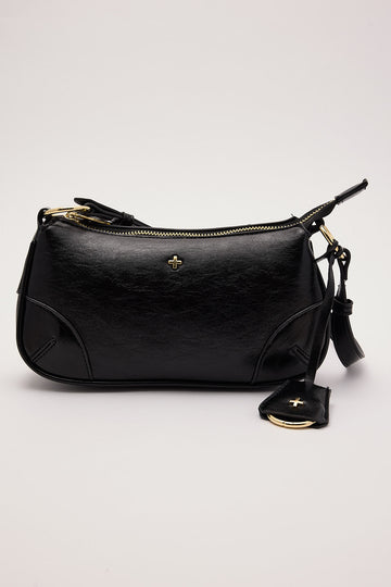 Peta + Jain Regina Shoulder Bag Black Crinkle/Gold