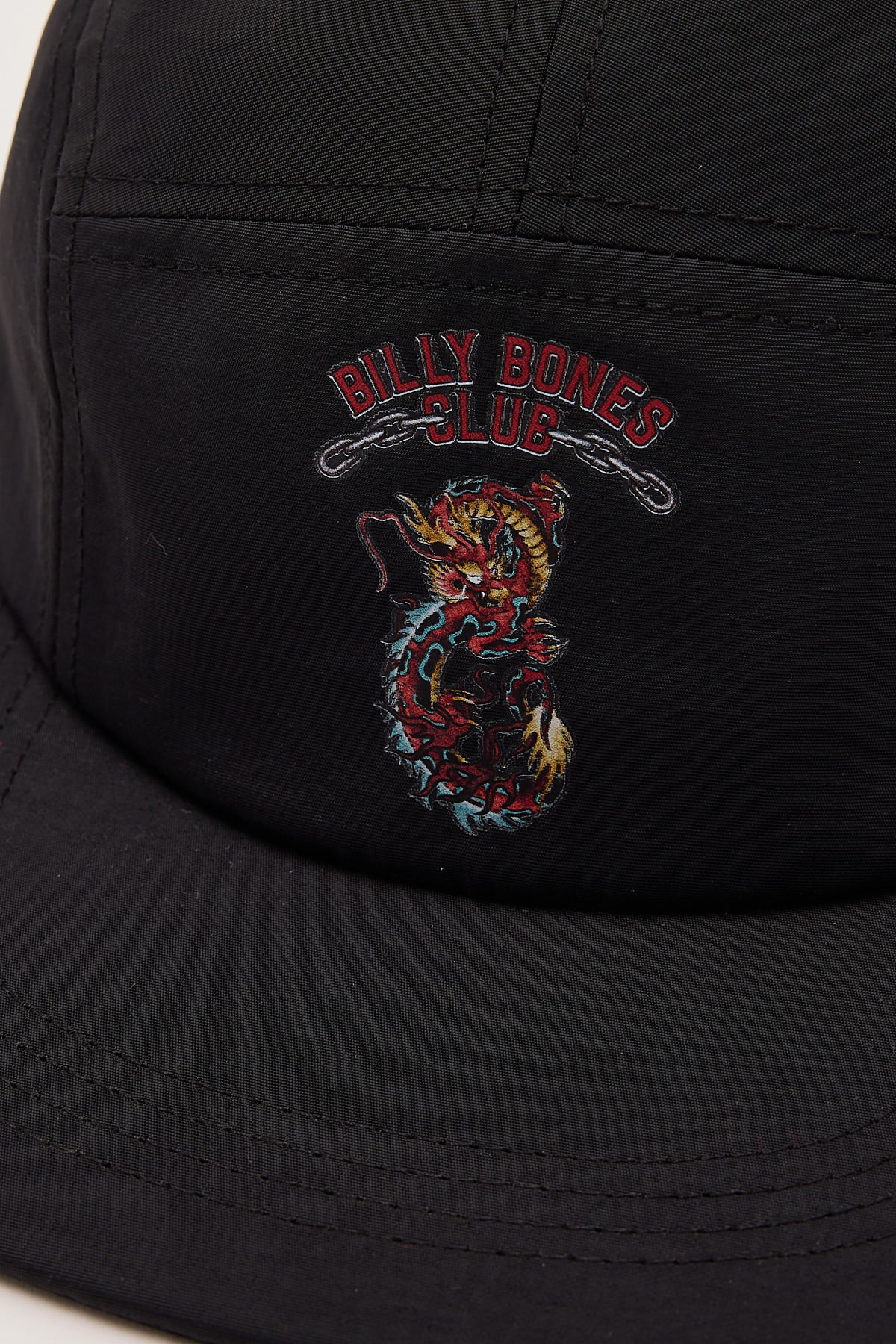 Billy Bones Club Dragon 5 Panel Cap Black