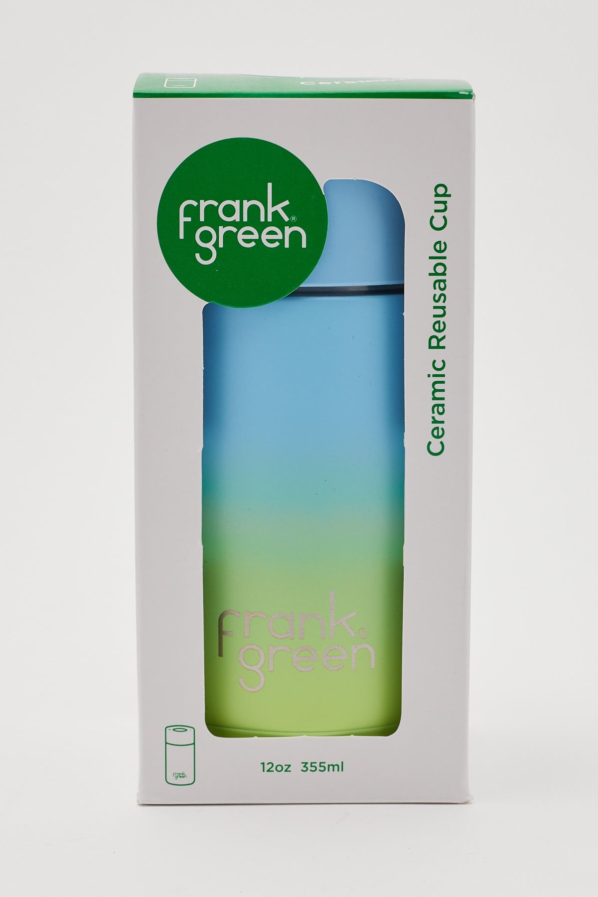 Frank Green 12oz Reusable Cup Sky Blue/Pistachio Green