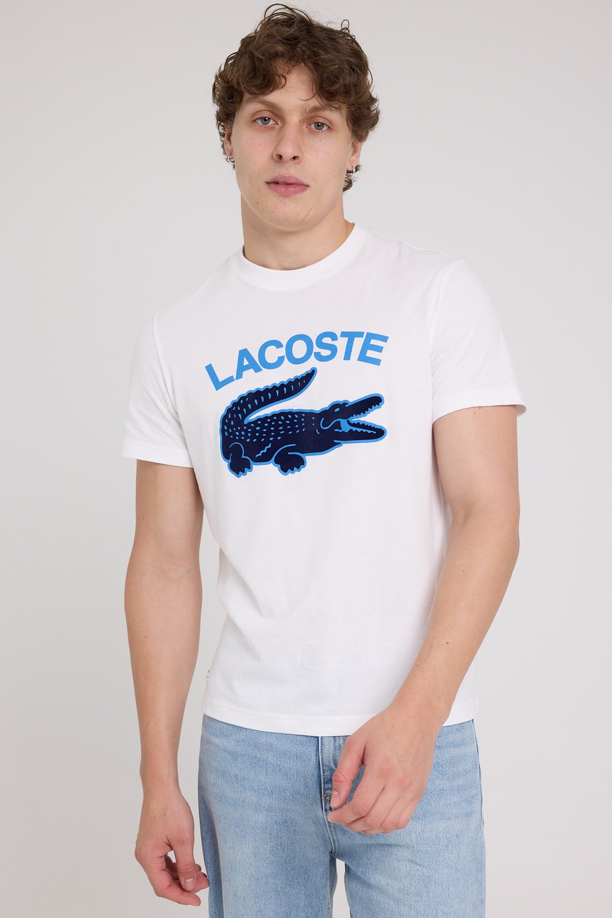 Lacoste Graphic Big Croc T-Shirt White
