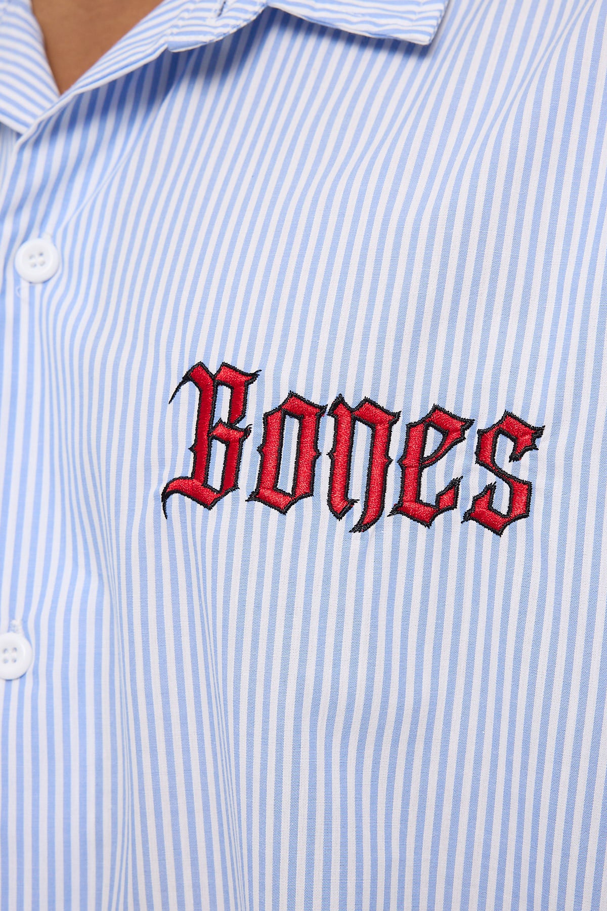 Billy Bones Club Bones Gothic Striped Shirt Blue/White