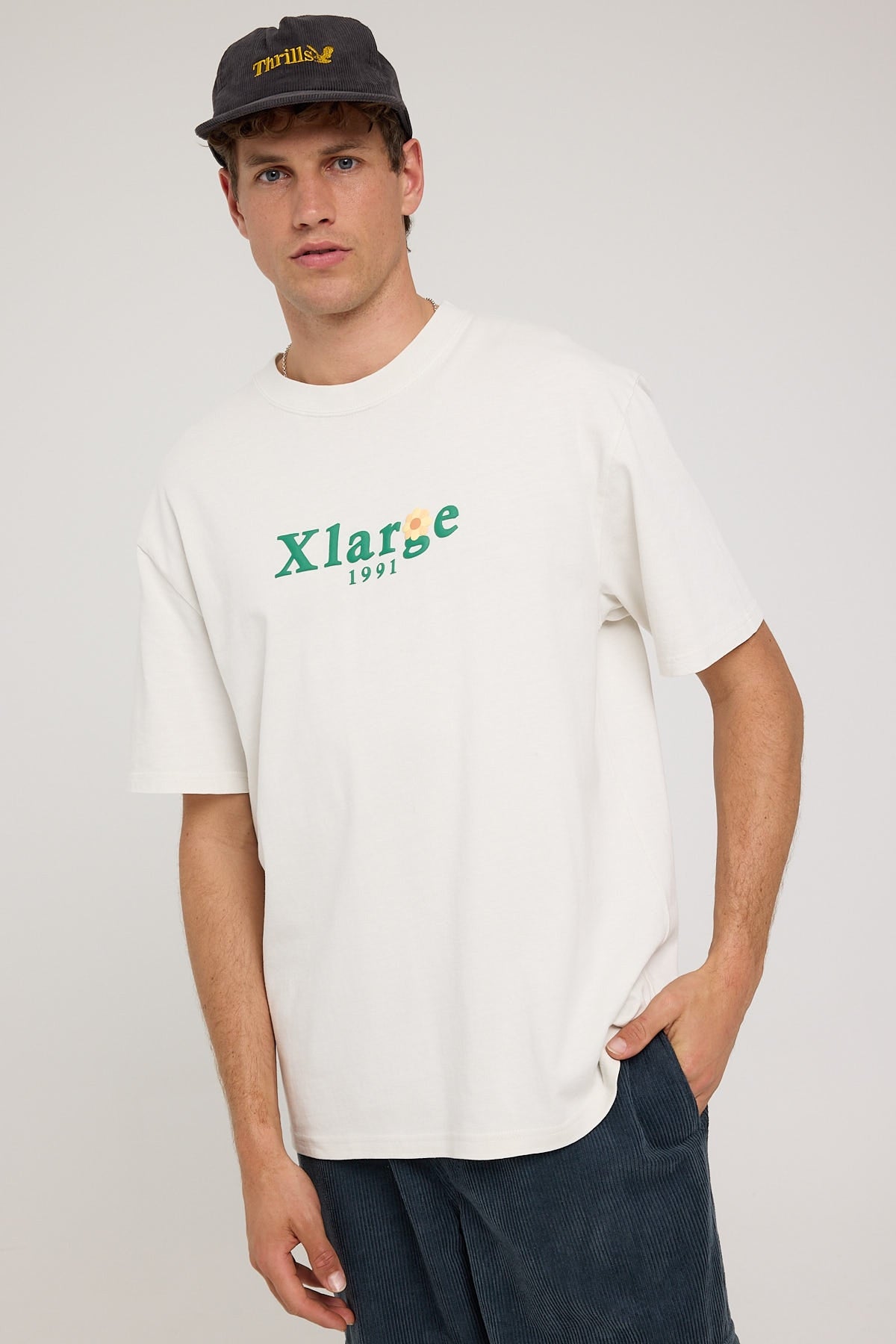 Xlarge Flower 91 SS Tee Pigment White