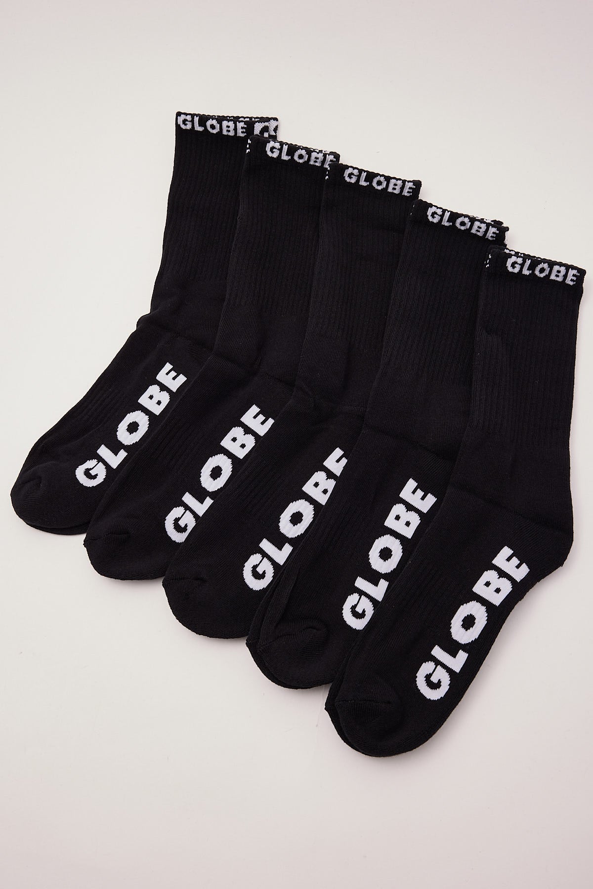 Globe Blackout Crew Sock 5pk Black