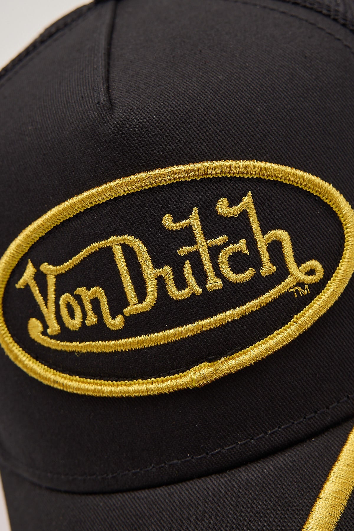 Von Dutch Black/Gold Stripe Trucker Black/Gold