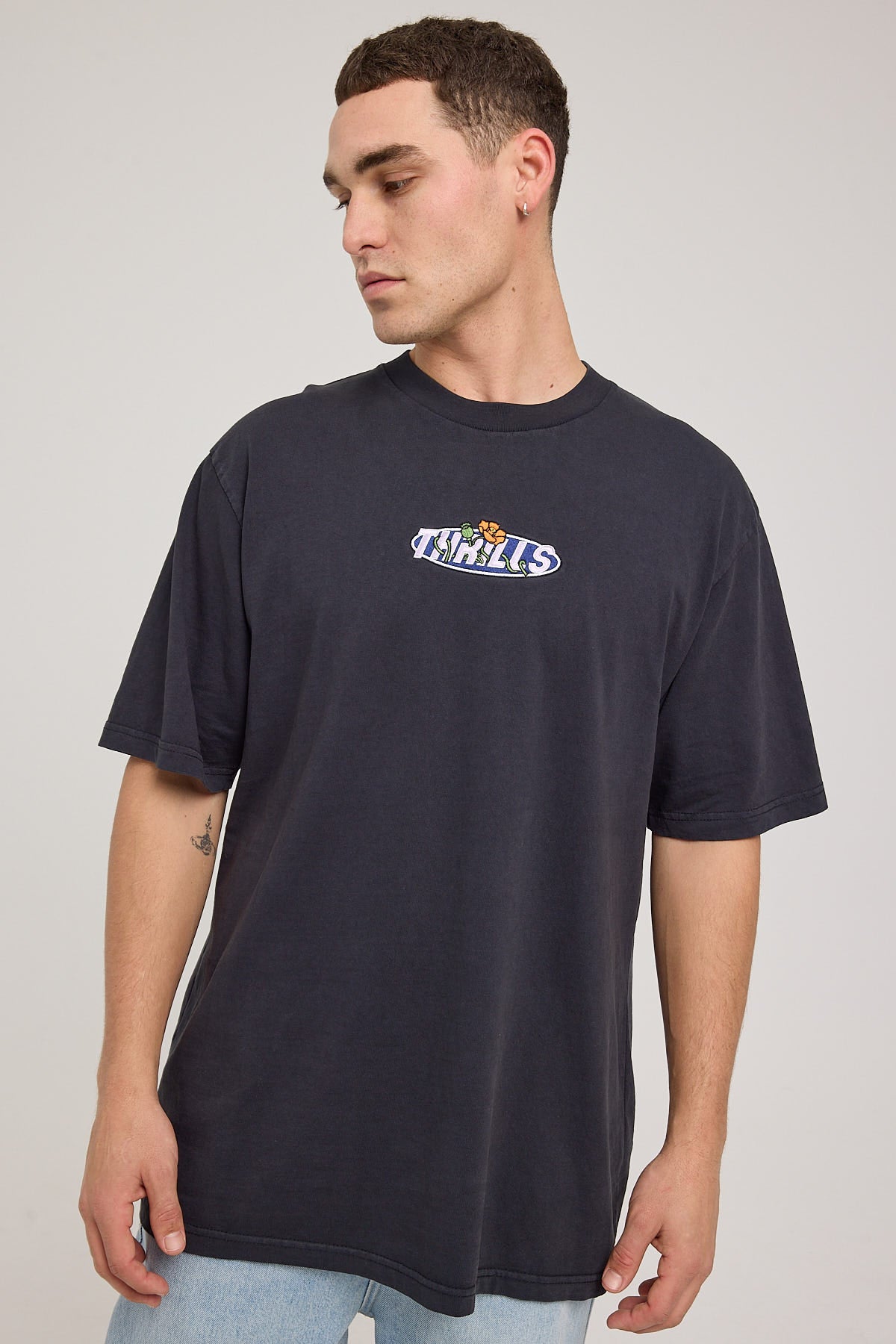 Thrills Momentum Oversize Fit Tee Dark Slate main image 1