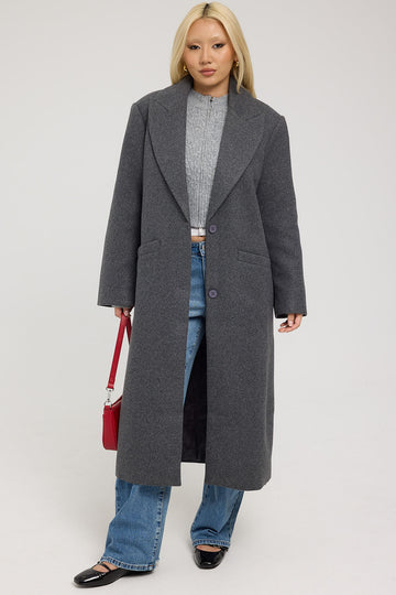 Lioness Olsen Coat Grey Marle