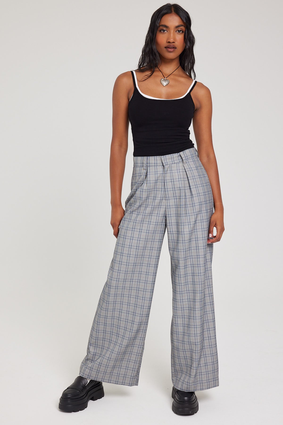 Perfect Stranger Cameron Mid Rise Pant Grey Check – Universal Store