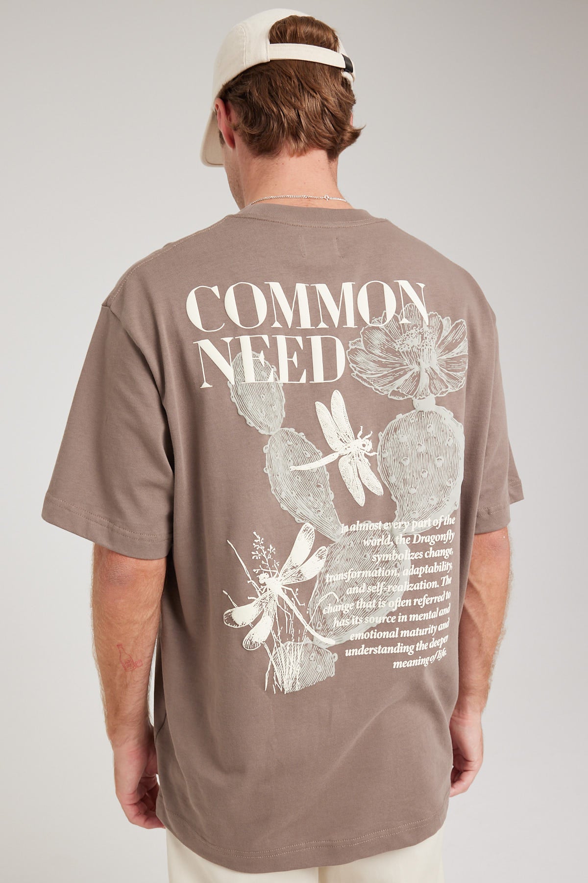 Common Need Agave Boxy Tee Dusty Brown