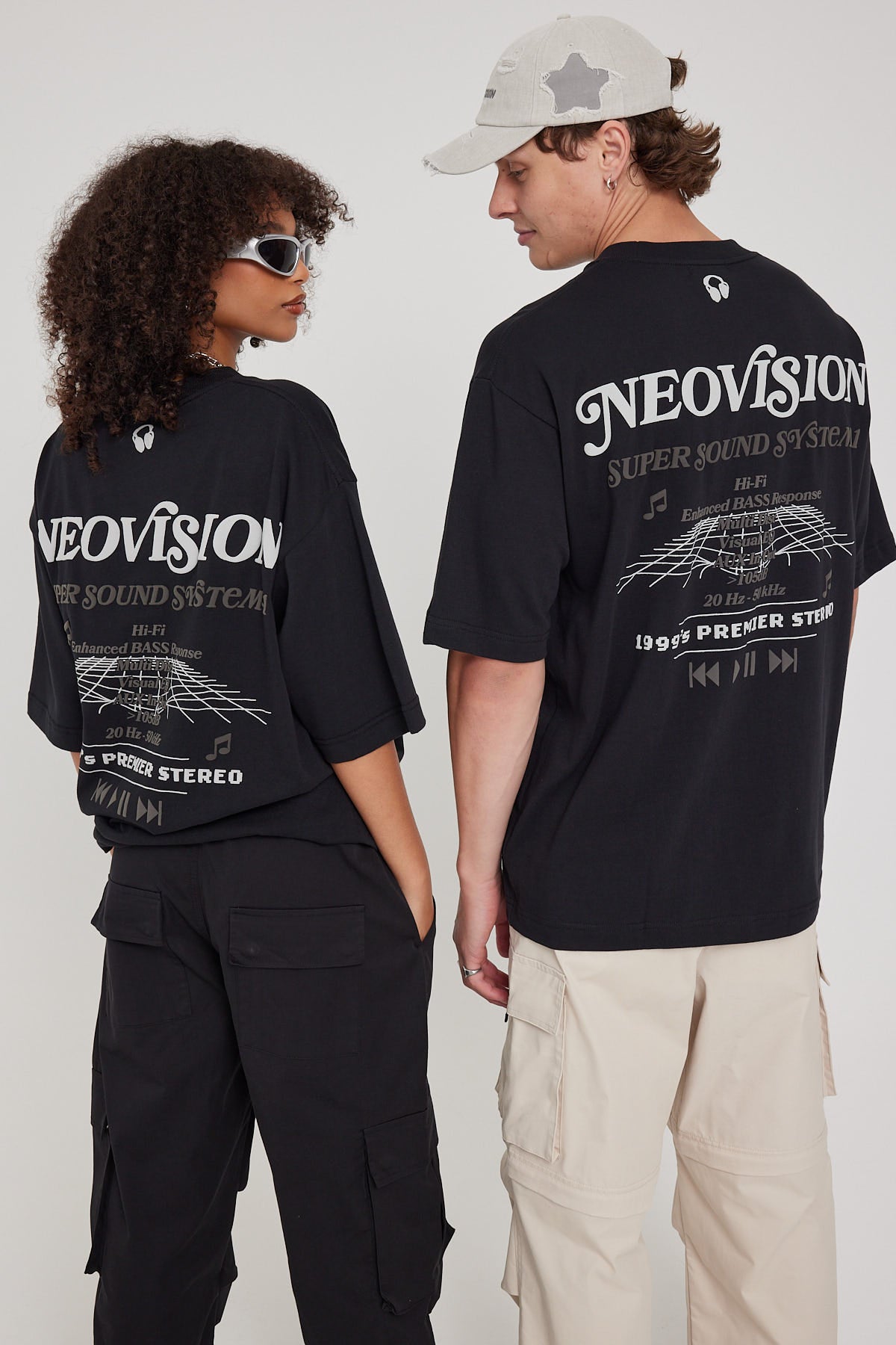 Neovision Sound System Oversize Super Heavy Tee Black