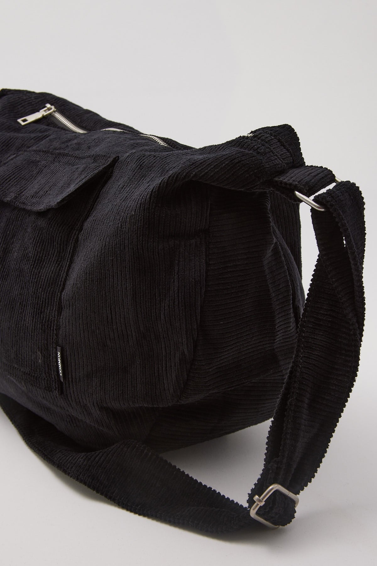 Common Need Cord Messenger Bag Black