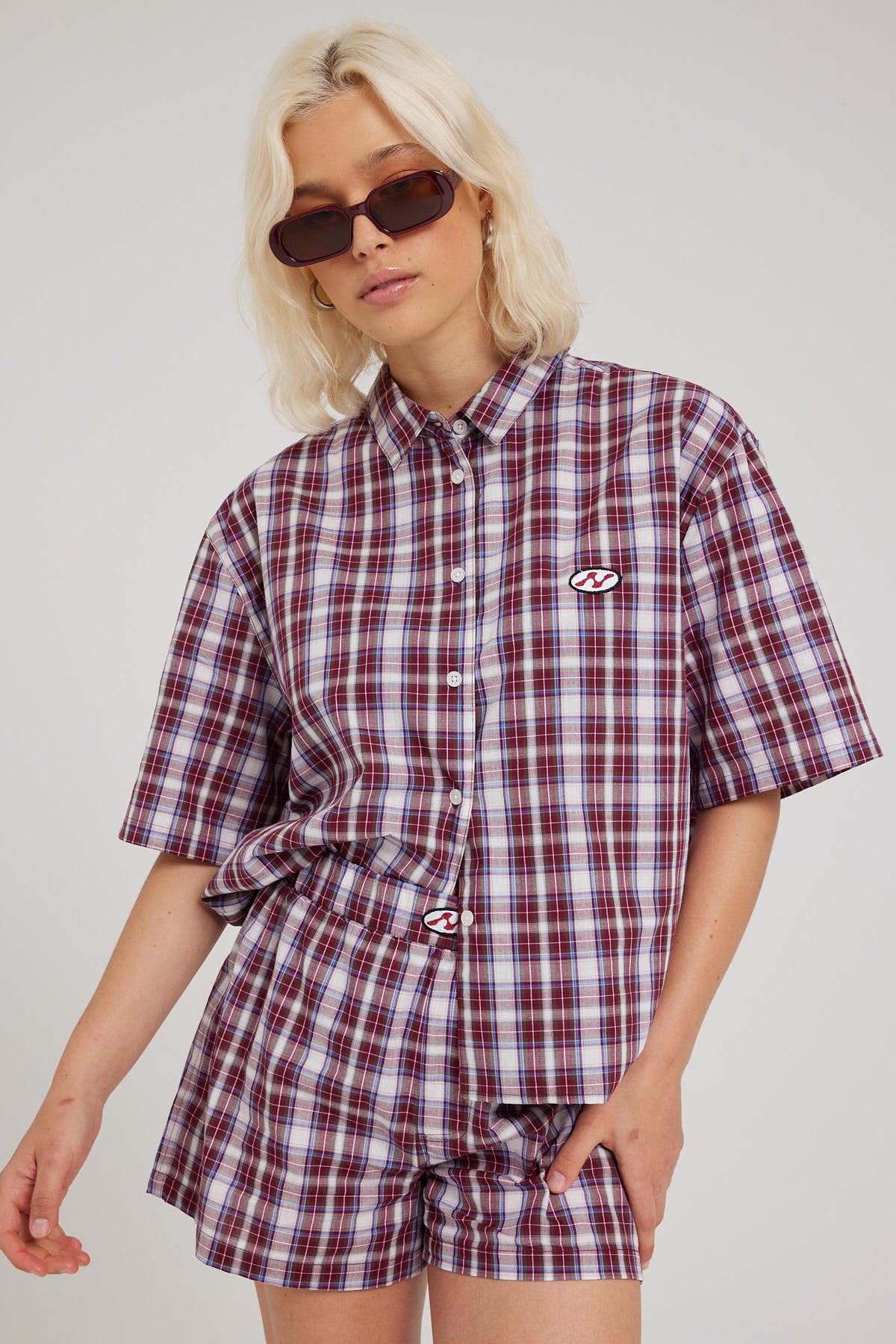 Neovision Relaxed Check Short Red Check