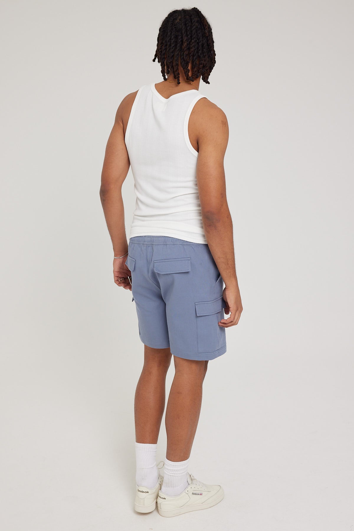 Common Need Relaxed Cargo Short Blue