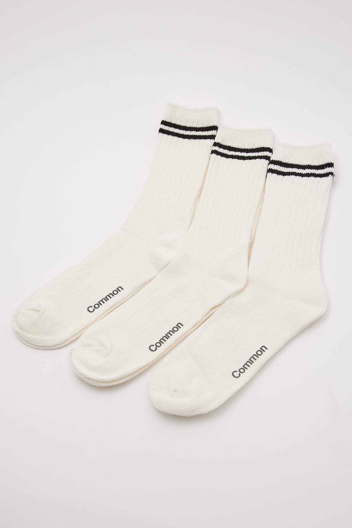 Common Need Power Stripe Sock 3 Pack White – Universal Store
