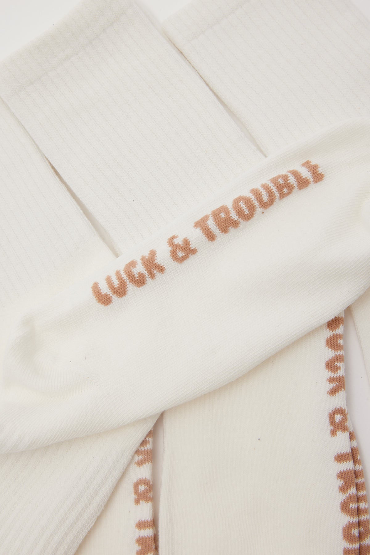 Luck & Trouble Essential Crew Sock 3 Pack White
