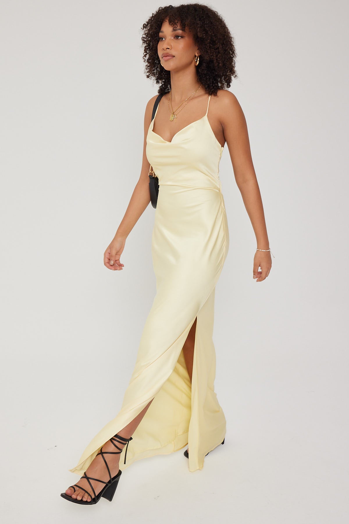 Perfect Stranger Evie Recycled Maxi Dress Yellow