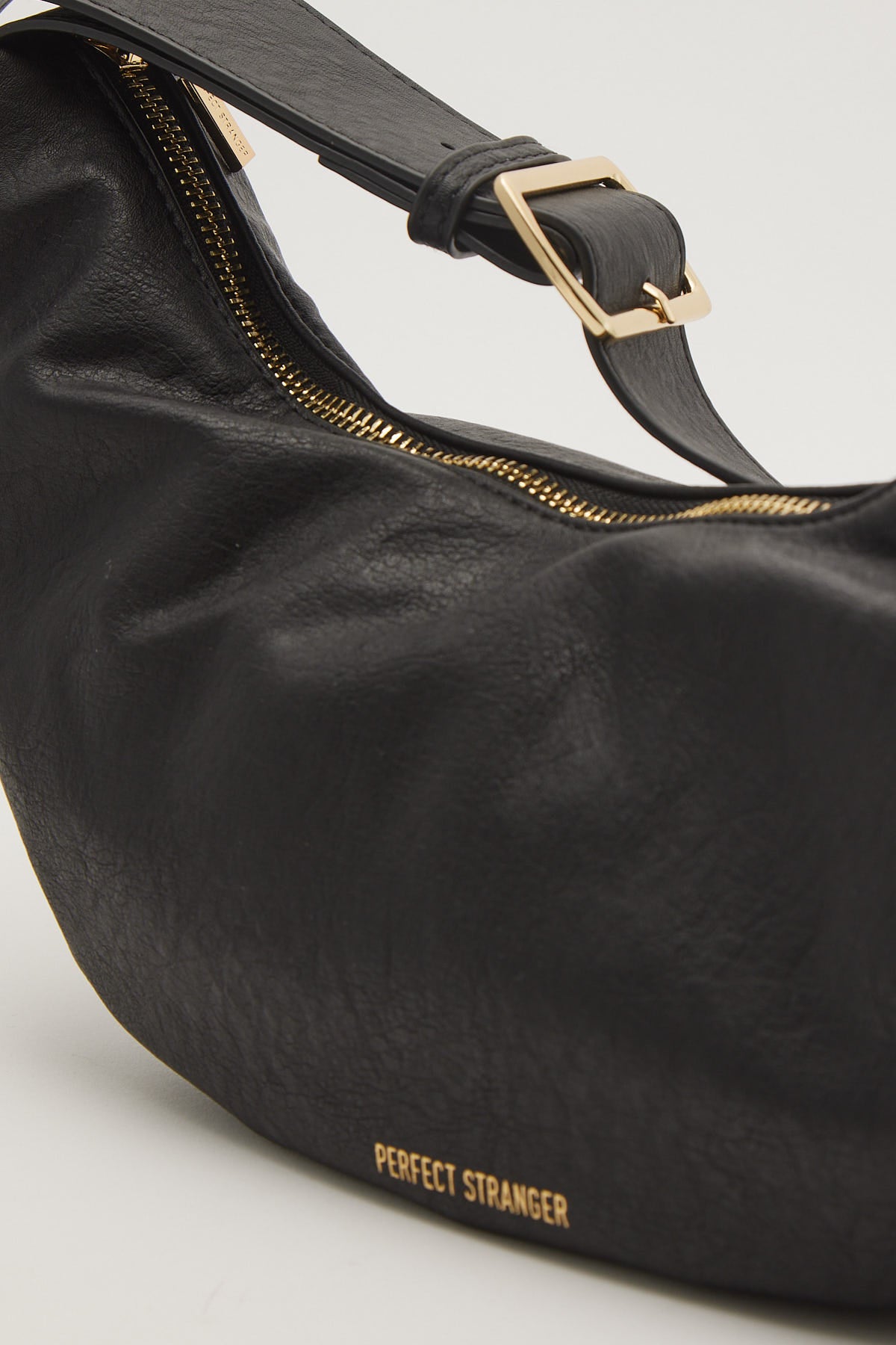 Perfect Stranger Soft Slouch Crescent Bag Black