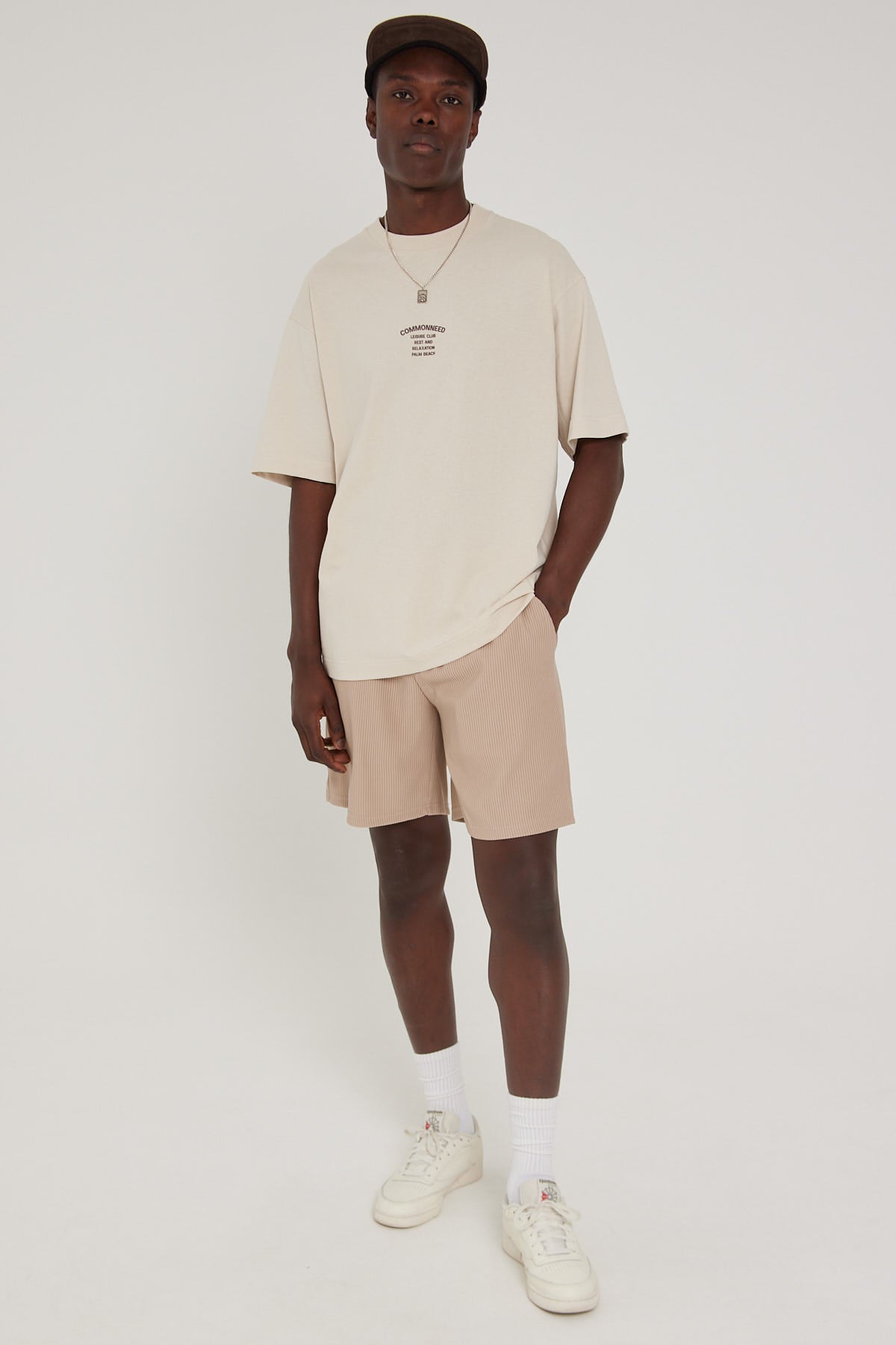 Common Need Relaxation Boxy Tee White