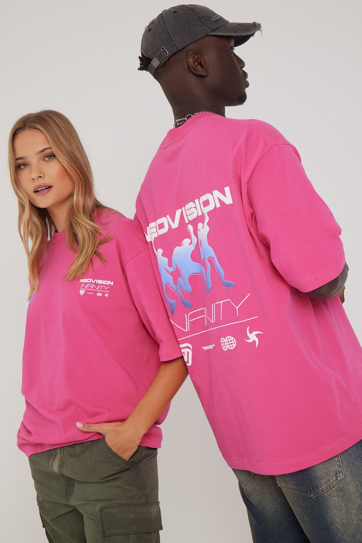 Neovision Infinity Oversize Super Heavy Tee Hot Pink – Universal Store