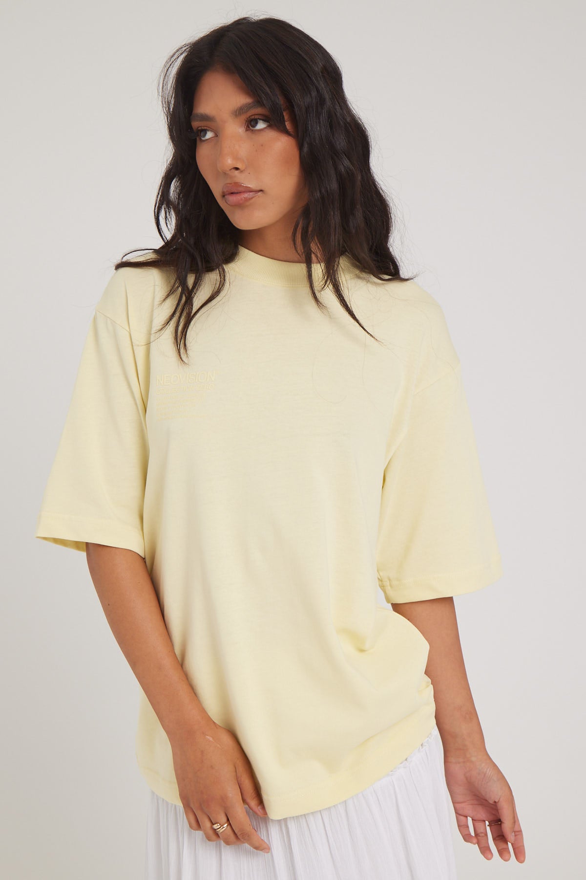 Neovision Curation Street Super Heavy Tee Pale Yellow