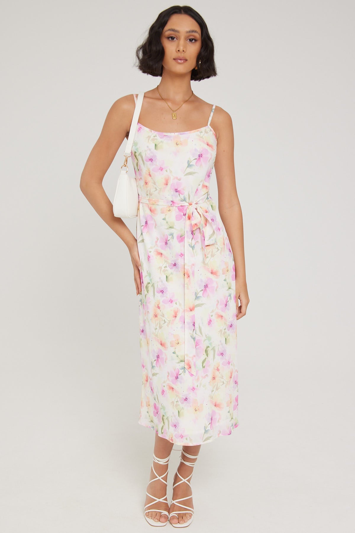 Luck & Trouble Pansy Haven Midi Dress Pink Print – Universal Store