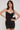 Luck & Trouble Ribbon Lace Trim Mini Dress Black