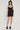 Luck & Trouble Ribbon Lace Trim Mini Dress Black