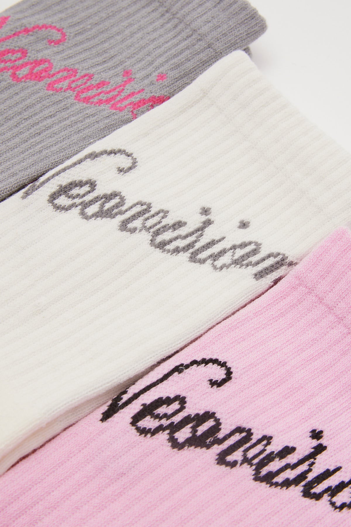 Neovision Heavenly Sock 3 Pack Cream/Pink/GRey