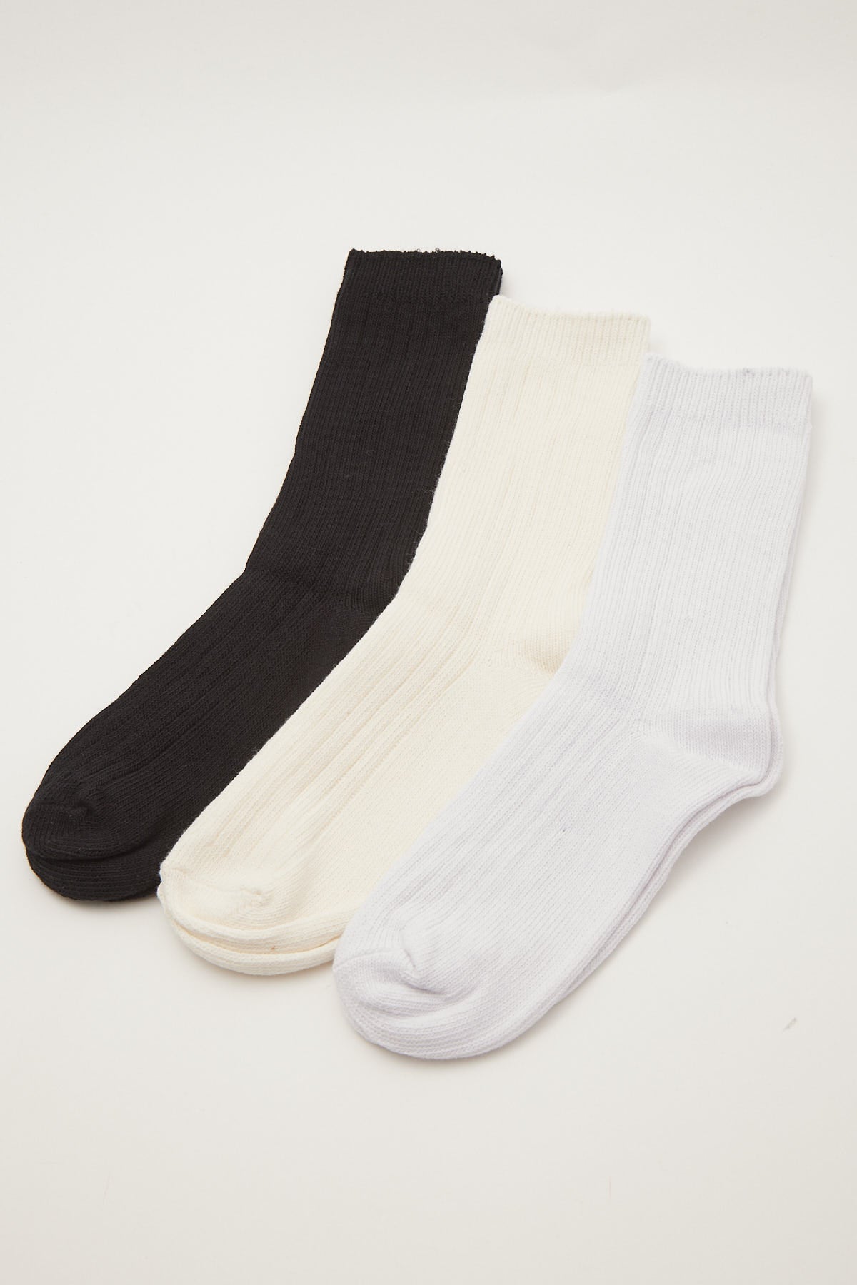 Common Need Cozy Sock 3 Pack Black/Ecru/White – Universal Store