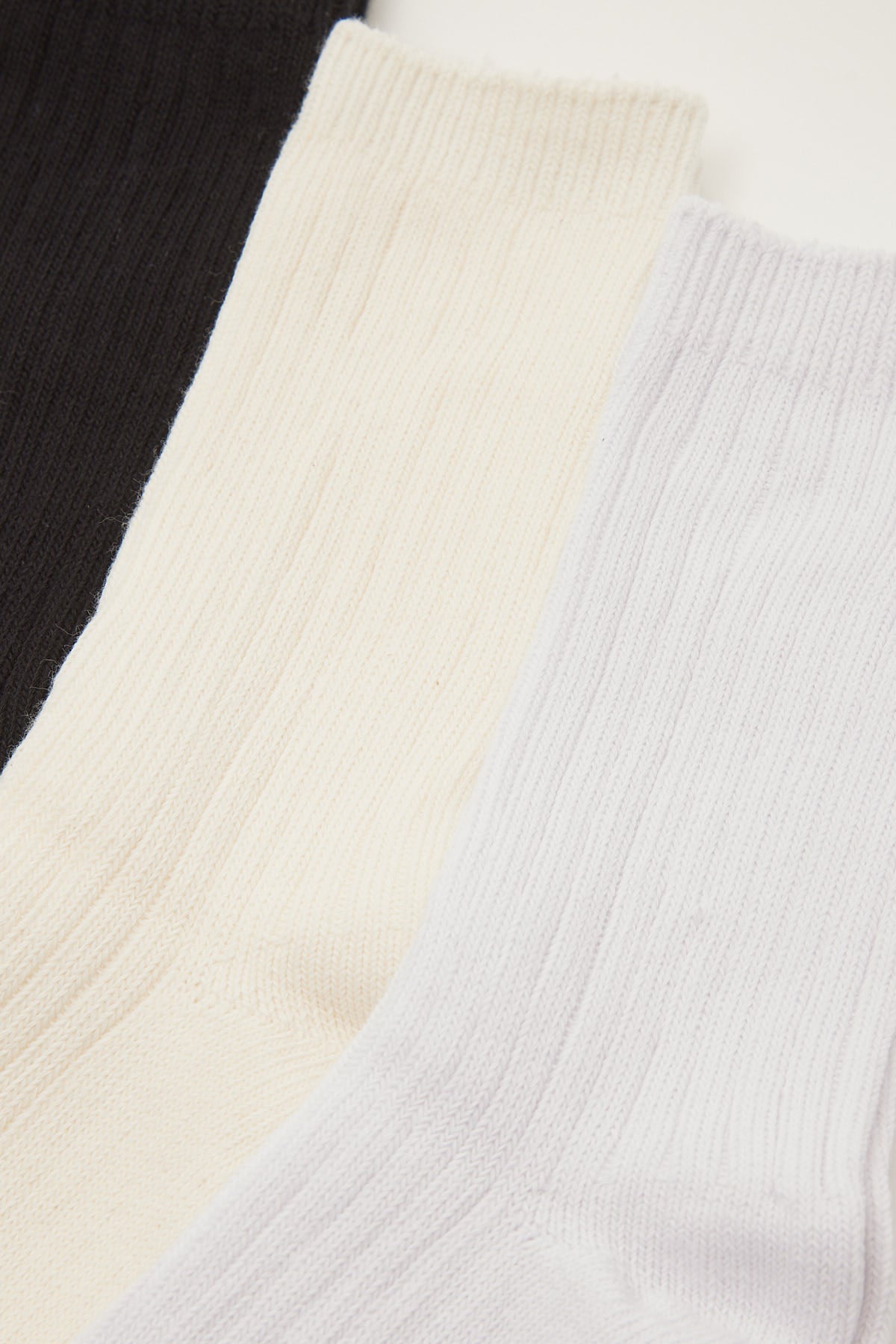 Common Need Cozy Sock 3 Pack Black/Ecru/White