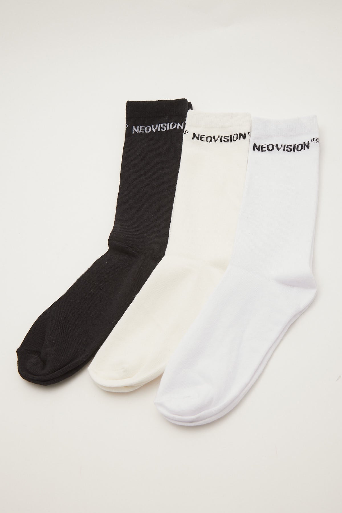 Neovision Curation Sock 3 Pack Black/Ecru/White